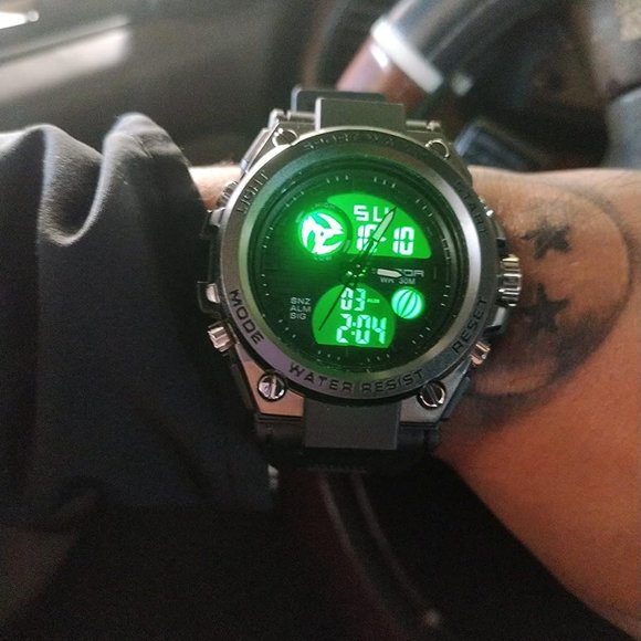 KXAITO Men's Sports Outdoor Waterproof Military Date Multi Function LED Watch - Picture 8 of 11